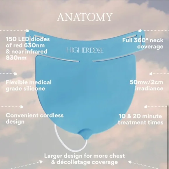 HigherDose Red Light Neck  / NEW IN BOX - Picture 4 of 4